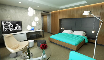 interiér hotelovej izby "hotel Domaša"